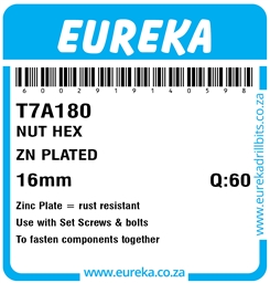 T7A180 - Hex Nut -T7A180_Label_T